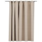 vidaXL Verdunkelungsvorhang mit Haken Leinenoptik Beige 290x245 cm vidaXL Verdunkelungsvorhang mit Haken Leinenoptik Beige 290x245 cm