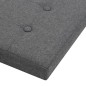 vidaXL Hocker mit Stauraum Dunkelgrau Leinenoptik vidaXL Hocker mit Stauraum Dunkelgrau Leinenoptik
