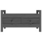 vidaXL Flurbank Grau 80x40x43 cm Massivholz Kiefer vidaXL Flurbank Grau 80x40x43 cm Massivholz Kiefer