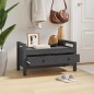 vidaXL Flurbank Grau 80x40x43 cm Massivholz Kiefer vidaXL Flurbank Grau 80x40x43 cm Massivholz Kiefer