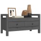 vidaXL Flurbank Grau 80x40x43 cm Massivholz Kiefer vidaXL Flurbank Grau 80x40x43 cm Massivholz Kiefer