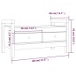 vidaXL Flurbank Grau 80x40x43 cm Massivholz Kiefer vidaXL Flurbank Grau 80x40x43 cm Massivholz Kiefer