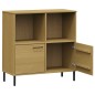 vidaXL Bücherregal OSLO mit Metallbeinen Braun 90x35x90,5cm Massivholz vidaXL Bücherregal OSLO mit Metallbeinen Braun 90x35x90,5cm Massivholz