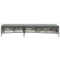 Sonnenliege mit Auflage Poly Rattan Grau Sonnenliege mit Auflage Poly Rattan Grau