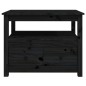vidaXL Couchtisch Schwarz 71x49x55 cm Massivholz Kiefer vidaXL Couchtisch Schwarz 71x49x55 cm Massivholz Kiefer