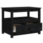 vidaXL Couchtisch Schwarz 71x49x55 cm Massivholz Kiefer vidaXL Couchtisch Schwarz 71x49x55 cm Massivholz Kiefer