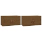 vidaXL Wandschränke 2 Stk. Honigbraun 60x30x30 cm Massivholz Kiefer vidaXL Wandschränke 2 Stk. Honigbraun 60x30x30 cm Massivholz Kiefer