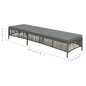 Sonnenliege mit Auflage Poly Rattan Grau Sonnenliege mit Auflage Poly Rattan Grau