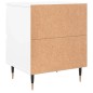 vidaXL Nachttisch Weiß 40x35x50 cm Holzwerkstoff vidaXL Nachttisch Weiß 40x35x50 cm Holzwerkstoff