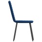 Esszimmerstühle 2 Stk. Blau Samt Esszimmerstühle 2 Stk. Blau Samt