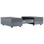 vidaXL Couchtisch Hochglanz-Grau 100x100x35 cm vidaXL Couchtisch Hochglanz-Grau 100x100x35 cm