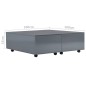 vidaXL Couchtisch Hochglanz-Grau 100x100x35 cm vidaXL Couchtisch Hochglanz-Grau 100x100x35 cm