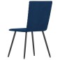 Esszimmerstühle 2 Stk. Blau Samt Esszimmerstühle 2 Stk. Blau Samt
