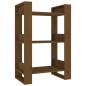 vidaXL Bücherregal/Raumteiler Honigbraun 60x35x91 cm Massivholz vidaXL Bücherregal/Raumteiler Honigbraun 60x35x91 cm Massivholz