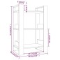 vidaXL Bücherregal/Raumteiler Honigbraun 60x35x91 cm Massivholz vidaXL Bücherregal/Raumteiler Honigbraun 60x35x91 cm Massivholz