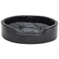 vidaXL Hundebett Schwarz-Dunkelgrau 69x59x19 cm Plüsch und Kunstleder vidaXL Hundebett Schwarz-Dunkelgrau 69x59x19 cm Plüsch und Kunstleder