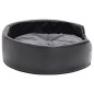 vidaXL Hundebett Schwarz-Dunkelgrau 69x59x19 cm Plüsch und Kunstleder vidaXL Hundebett Schwarz-Dunkelgrau 69x59x19 cm Plüsch und Kunstleder