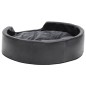 vidaXL Hundebett Schwarz-Dunkelgrau 69x59x19 cm Plüsch und Kunstleder vidaXL Hundebett Schwarz-Dunkelgrau 69x59x19 cm Plüsch und Kunstleder