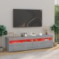 vidaXL TV-Schrank mit LED-Leuchten 2 Stück Grau Sonoma 75x35x40 cm vidaXL TV-Schrank mit LED-Leuchten 2 Stück Grau Sonoma 75x35x40 cm