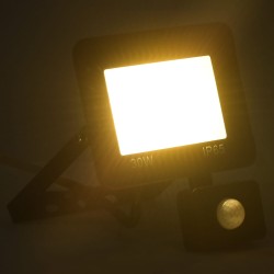 vidaXL LED-Fluter mit Sensor 30 W Warmweiß