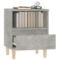 vidaXL Nachttisch Betongrau 40x35x50 cm vidaXL Nachttisch Betongrau 40x35x50 cm
