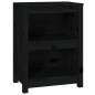 vidaXL Bücherregal Schwarz 50x35x68 cm Massivholz Kiefer vidaXL Bücherregal Schwarz 50x35x68 cm Massivholz Kiefer
