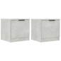 vidaXL Nachttische 2 Stk. Betongrau 40x39x40 cm vidaXL Nachttische 2 Stk. Betongrau 40x39x40 cm