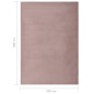 vidaXL Teppich Kunstkaninchenfell 200x300 cm Altrosa vidaXL Teppich Kunstkaninchenfell 200x300 cm Altrosa