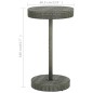 vidaXL Gartentisch Grau 60,5x106 cm Poly Rattan vidaXL Gartentisch Grau 60,5x106 cm Poly Rattan
