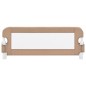 vidaXL Kleinkind-Bettschutzgitter Taupe 102x42 cm Polyester vidaXL Kleinkind-Bettschutzgitter Taupe 102x42 cm Polyester