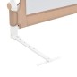 vidaXL Kleinkind-Bettschutzgitter Taupe 102x42 cm Polyester vidaXL Kleinkind-Bettschutzgitter Taupe 102x42 cm Polyester