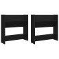 vidaXL Wand-Schuhschränke 2 Stk. Schwarz 60x18x60 cm Holzwerkstoff vidaXL Wand-Schuhschränke 2 Stk. Schwarz 60x18x60 cm Holzwerkstoff