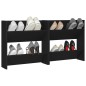 vidaXL Wand-Schuhschränke 2 Stk. Schwarz 60x18x60 cm Holzwerkstoff vidaXL Wand-Schuhschränke 2 Stk. Schwarz 60x18x60 cm Holzwerkstoff
