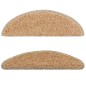 vidaXL Treppenmatten 15 Stk. Creme 56x17x3 cm vidaXL Treppenmatten 15 Stk. Creme 56x17x3 cm