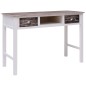 vidaXL Schreibtisch Braun 110 × 45 × 76 cm Holz vidaXL Schreibtisch Braun 110 × 45 × 76 cm Holz
