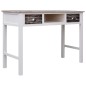 vidaXL Schreibtisch Braun 110 × 45 × 76 cm Holz vidaXL Schreibtisch Braun 110 × 45 × 76 cm Holz