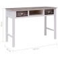 vidaXL Schreibtisch Braun 110 × 45 × 76 cm Holz vidaXL Schreibtisch Braun 110 × 45 × 76 cm Holz