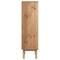 vidaXL Schuhschrank OTTA mit 3 Schubladen Braun&Grau Massivholz Kiefer vidaXL Schuhschrank OTTA mit 3 Schubladen Braun&Grau Massivholz Kiefer