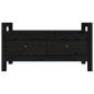vidaXL Flurbank Schwarz 80x40x43 cm Massivholz Kiefer vidaXL Flurbank Schwarz 80x40x43 cm Massivholz Kiefer
