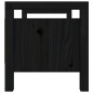 vidaXL Flurbank Schwarz 80x40x43 cm Massivholz Kiefer vidaXL Flurbank Schwarz 80x40x43 cm Massivholz Kiefer