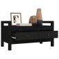 vidaXL Flurbank Schwarz 80x40x43 cm Massivholz Kiefer vidaXL Flurbank Schwarz 80x40x43 cm Massivholz Kiefer