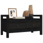 vidaXL Flurbank Schwarz 80x40x43 cm Massivholz Kiefer vidaXL Flurbank Schwarz 80x40x43 cm Massivholz Kiefer