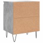 vidaXL Nachttische 2 Stk. Betongrau 40x30x50 cm Holzwerkstoff vidaXL Nachttische 2 Stk. Betongrau 40x30x50 cm Holzwerkstoff