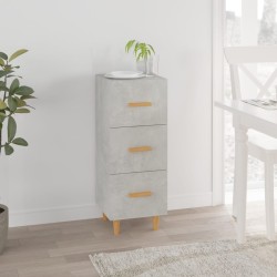 vidaXL Sideboard Betongrau 34,5x34x90 cm Holzwerkstoff