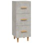 vidaXL Sideboard Betongrau 34,5x34x90 cm Holzwerkstoff vidaXL Sideboard Betongrau 34,5x34x90 cm Holzwerkstoff