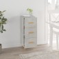 vidaXL Sideboard Betongrau 34,5x34x90 cm Holzwerkstoff vidaXL Sideboard Betongrau 34,5x34x90 cm Holzwerkstoff