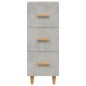 vidaXL Sideboard Betongrau 34,5x34x90 cm Holzwerkstoff vidaXL Sideboard Betongrau 34,5x34x90 cm Holzwerkstoff