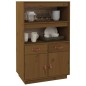 vidaXL Highboard Honigbraun 67x40x108,5 cm Massivholz Kiefer vidaXL Highboard Honigbraun 67x40x108,5 cm Massivholz Kiefer
