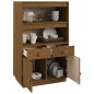 vidaXL Highboard Honigbraun 67x40x108,5 cm Massivholz Kiefer vidaXL Highboard Honigbraun 67x40x108,5 cm Massivholz Kiefer