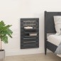 vidaXL Wand-Nachttische 2 Stk. Grau Massivholz Kiefer vidaXL Wand-Nachttische 2 Stk. Grau Massivholz Kiefer